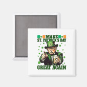 Maak St Patrick Day weer geweldig Grappig Trump 20 Magneet (Voorkant / Achterkant)