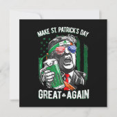 Maak St. Patrick's Dag weer Groot Funny Trump Kaart (Voorkant)
