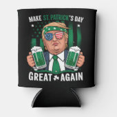 Maak St. Patrick's Day Groot Again Iers Trump Blikjeskoeler (Voorkant)