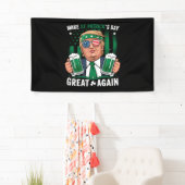 Maak St. Patrick's Day Groot Again Iers Trump Spandoek (Insitu)