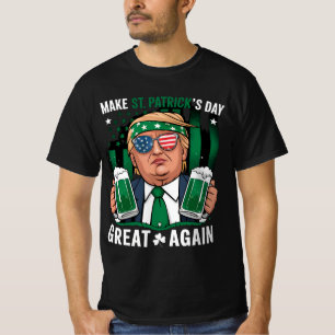 Maak St. Patrick's Day Groot Again Iers Trump T-shirt