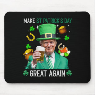 Maak St. Patrick's Day Groot Again Ierse Leprechau Muismat