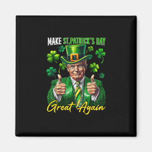 Maak St. Patrick's Day Groot Again Klaver Trump L Magneet