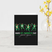 Maak St. Patrick's Day Groot Again Trump Dansen Sh Kaart (Gele Bloem)
