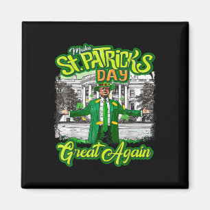 Maak St. Patrick's Day Groot Again Trump Shamrock Magneet