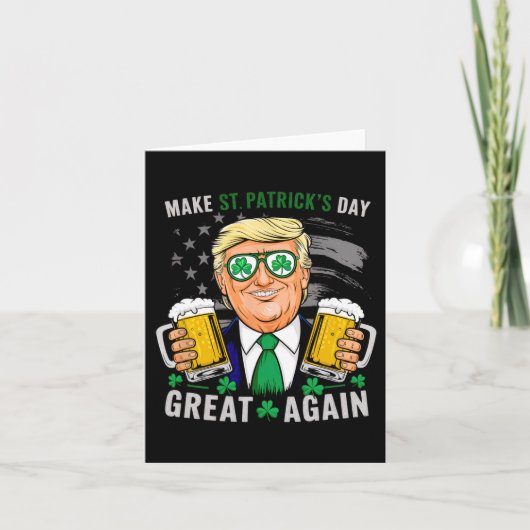 Maak St. Patrick's Day opnieuw geweldig Vlag Grapp Kaart (Voorkant)