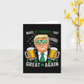Maak St. Patrick's Day opnieuw geweldig Vlag Grapp Kaart (Gele Bloem)