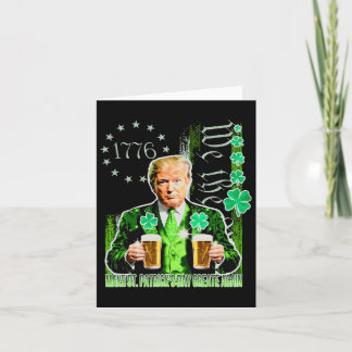 Maak St. Patrick's Day opnieuw geweldig Vlag Grapp Kaart