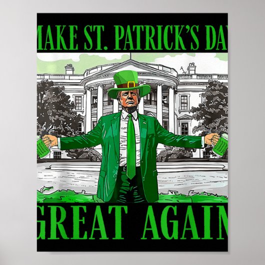 Maak St. Patrick's Day weer een grappige Trump Poster (Voorkant)