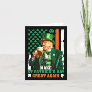Maak St. Patrick's Day weer geweldig Amerika Vlag Kaart