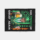 Maak St Patrick's Day weer geweldig Amerikaanse vl Fleece Deken (Voorkant (Horizontaal))