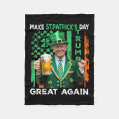 Maak St Patrick's Day weer geweldig Amerikaanse vl Fleece Deken (Voorkant)