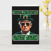 Maak St. Patrick's Day weer geweldig Funny Donald  Kaart (Gele Bloem)