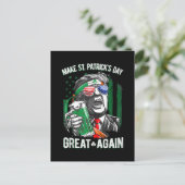 Maak St. Patrick's Day weer geweldig, grappig Trum Briefkaart (Staand voorkant)