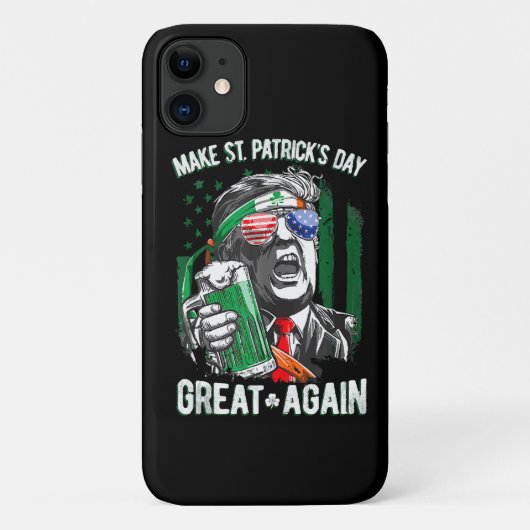 Maak St. Patrick's Day weer geweldig, grappig Trum Case-Mate iPhone Case (Achterkant)