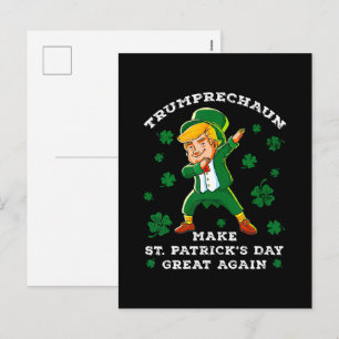 Maak St. Patrick's Day weer geweldig, grappig Trum Feestdagenkaart