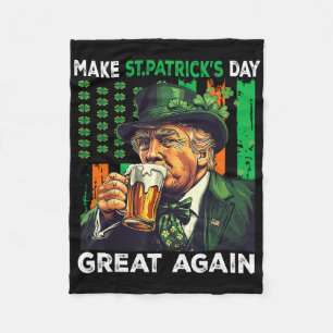 Maak St. Patrick's Day weer geweldig, grappig Trum Fleece Deken