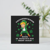 Maak St. Patrick's Day weer geweldig, grappig Trum Kaart (Staand voorkant)