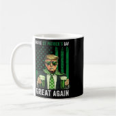 Maak St. Patrick's Day weer geweldig, grappig Trum Koffiemok (Links)