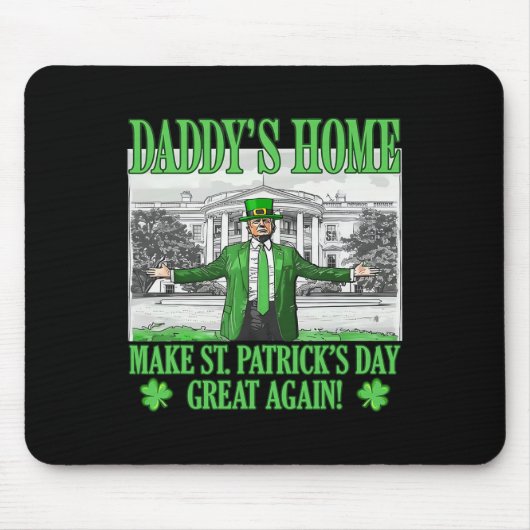 Maak St. Patrick's Day weer geweldig, grappig Trum Muismat (Voorkant)