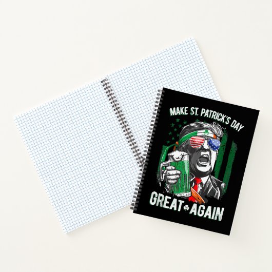 Maak St. Patrick's Day weer geweldig, grappig Trum Notitieboek (Binnen)