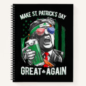 Maak St. Patrick's Day weer geweldig, grappig Trum Notitieboek (Voorkant)