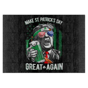 Maak St. Patrick's Day weer geweldig, grappig Trum Snijplank