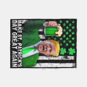 Maak St Patricks Day weer geweldig Grappig Trump M Fleece Deken (Voorkant (Horizontaal))