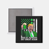 Maak St Patricks Day weer geweldig Grappig Trump M Magneet (Voorkant / Achterkant)