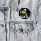 Maak St Patricks Day weer geweldig Grappig Trump M Ronde Button 5,7 Cm (In situ)