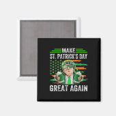 Maak St Patrick's Day weer geweldig grappig Trump  Magneet (Voorkant / Achterkant)