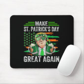 Maak St Patrick's Day weer geweldig grappig Trump Muismat (Met muis)