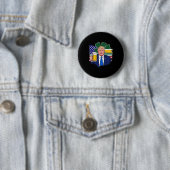 Maak St Patrick's Day weer geweldig grappig Trump Ronde Button 5,7 Cm (In situ)