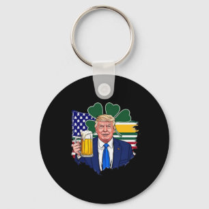 Maak St Patrick's Day weer geweldig grappig Trump Sleutelhanger