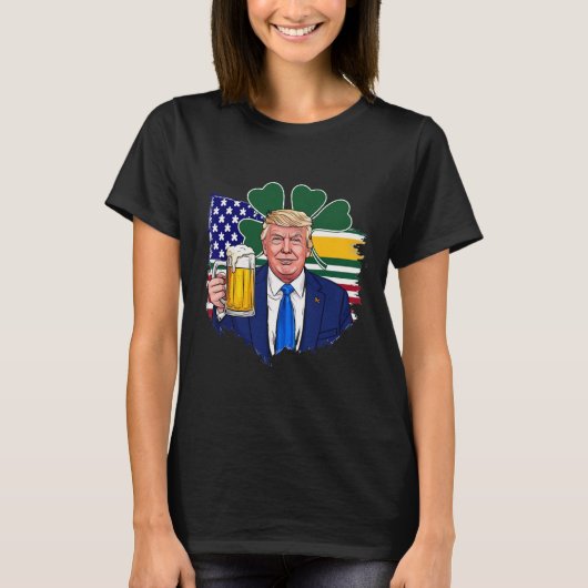 Maak St Patrick's Day weer geweldig grappig Trump  T-shirt (Voorkant)