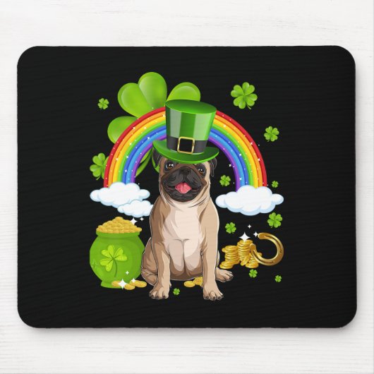 Maak St. Patrick's Day weer geweldig, grappig vark Muismat (Voorkant)