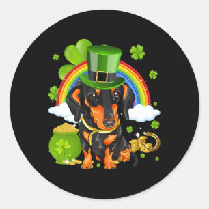Maak St. Patrick's Day weer geweldig, grappige das Ronde Sticker