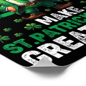 Maak St Patrick's Day weer geweldig Grappige St Pa Poster (Hoek)