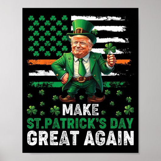 Maak St Patrick's Day weer geweldig Grappige St Pa Poster (Voorkant)