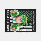 Maak St. Patrick's Day weer geweldig, grappige Tru Fleece Deken (Voorkant (Horizontaal))