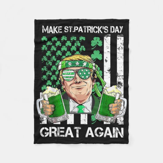 Maak St. Patrick's Day weer geweldig, grappige Tru Fleece Deken (Voorkant)