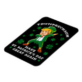 Maak St. Patrick's Day weer geweldig grappige Trum Magneet (Linkerzijde)