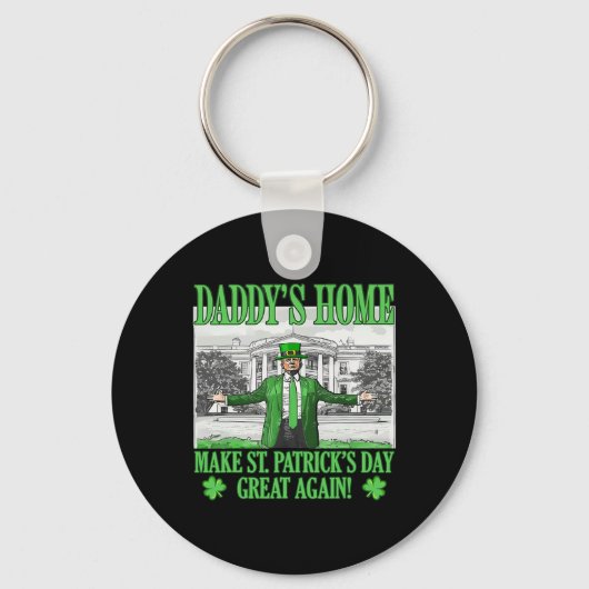Maak St. Patricks Day weer geweldig, grappige Trum Sleutelhanger (Voorkant)