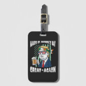 Maak St. Patrick's Day weer geweldig Heilige Paddy Bagagelabel (Voorkant (verticaal))
