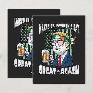 Maak St. Patrick's Day weer geweldig Heilige Paddy Feestdagenkaart