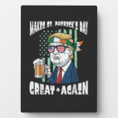 Maak St. Patrick's Day weer geweldig Heilige Paddy Fotoplaat (voorkant)