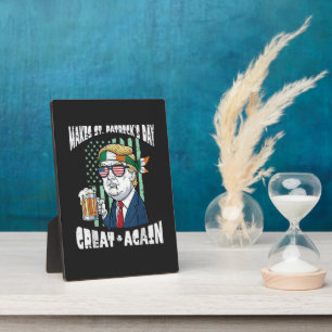 Maak St. Patrick's Day weer geweldig Heilige Paddy Fotoplaat