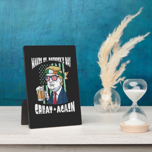 Maak St. Patrick's Day weer geweldig Heilige Paddy Fotoplaat (Zijkant)