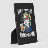 Maak St. Patrick's Day weer geweldig Heilige Paddy Fotoplaat (Zijkant)