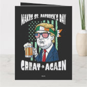 Maak St. Patrick's Day weer geweldig Heilige Paddy Kaart (Achterkant)